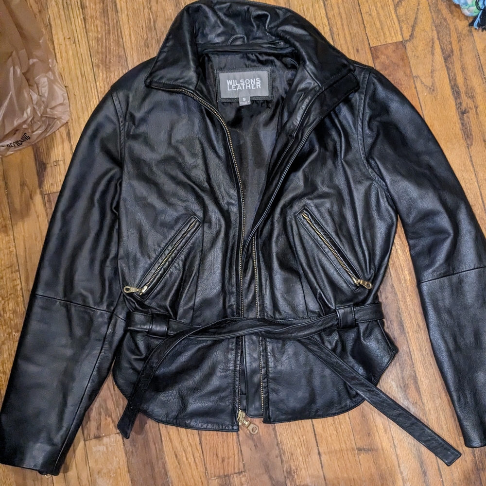Women's Wilson's Leather Jacket with Belt